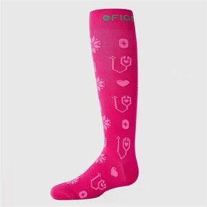 New Figs compression - Holiday Ugly Sweater Do it With Heart